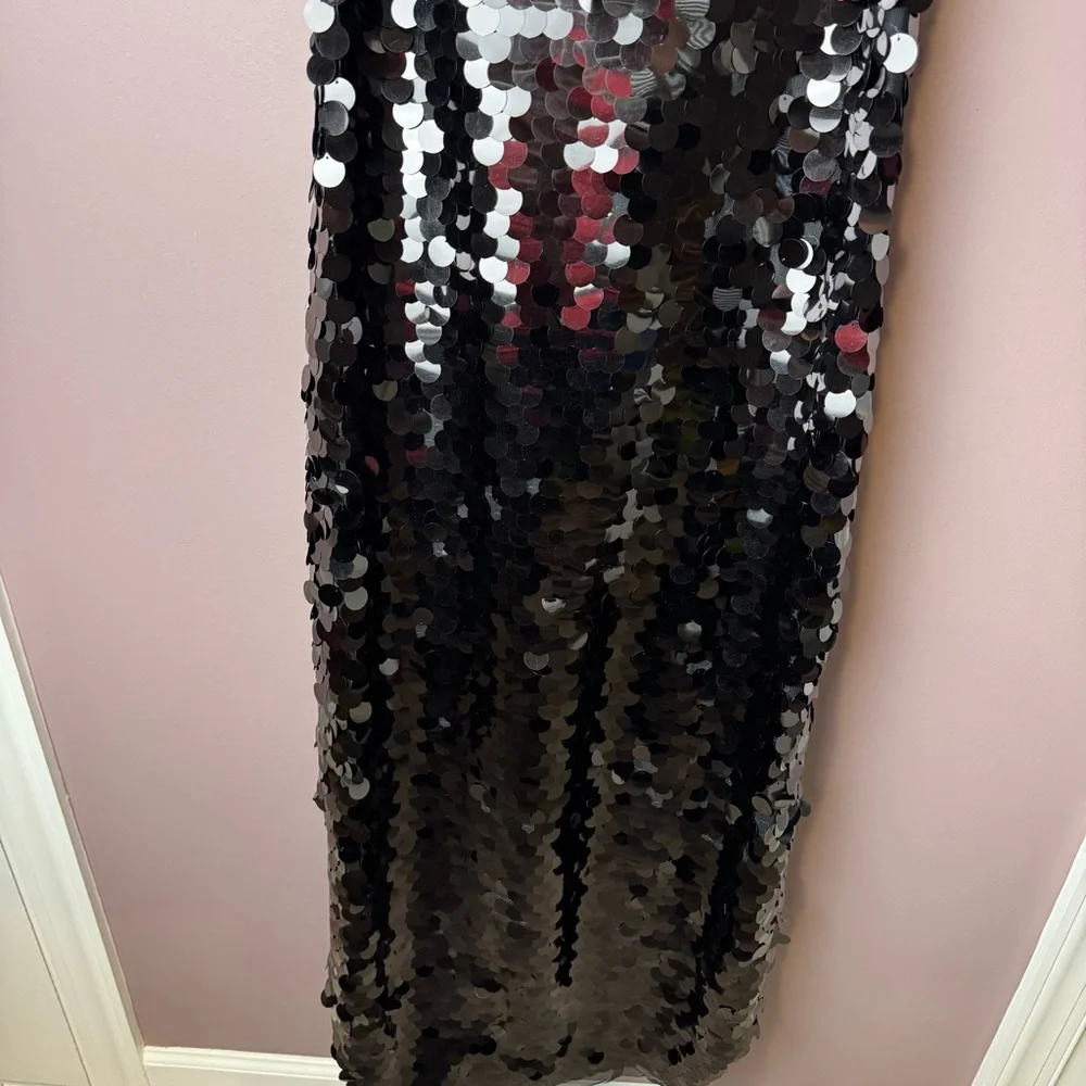 NWT Tuckernuck Jet Black Sequin Roxy Dress - Picture 4 of 9